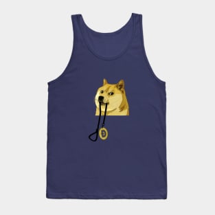 The Doge is Ready to Run - Dogecoin Logo Tank Top